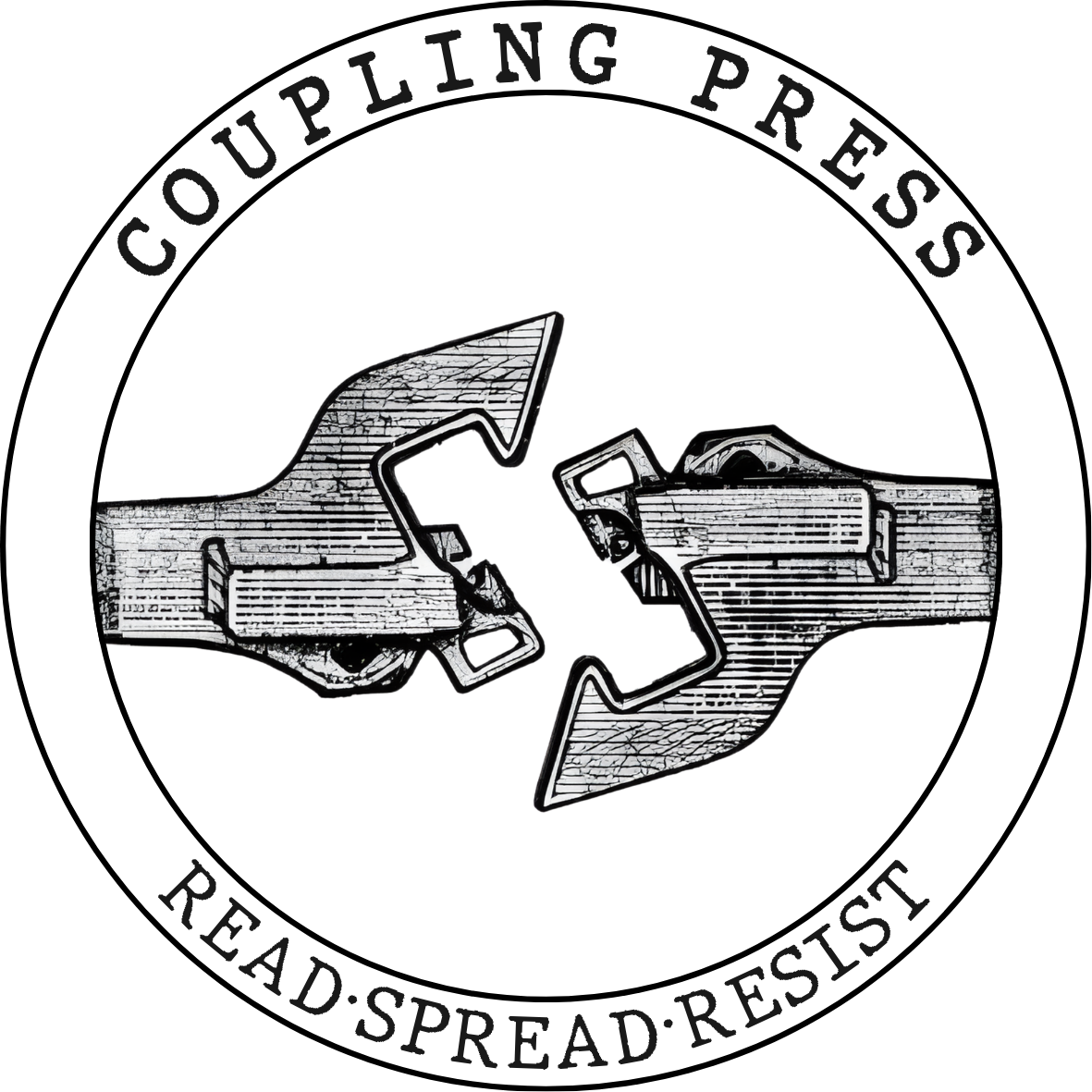 Coupling Press logo: a train coupler